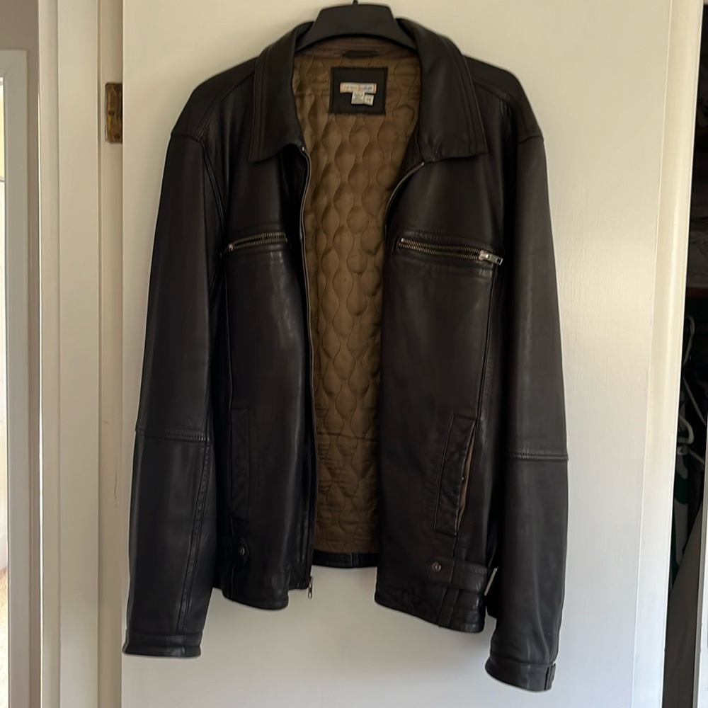 Vintage Men’s Bomber Jacket 🧥 lined,black and very soft leather - Classic 🕺